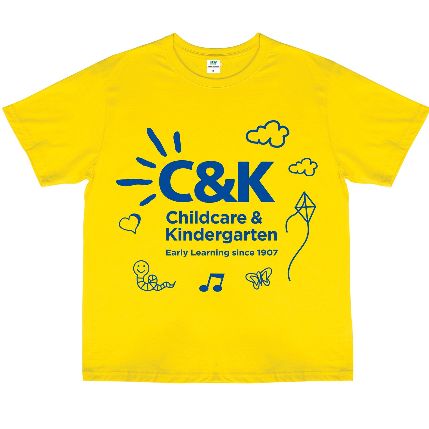 C&K YELLOW CHILDRENS T-SHIRT