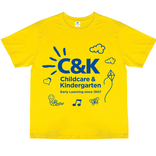 C&K YELLOW CHILDRENS T-SHIRT